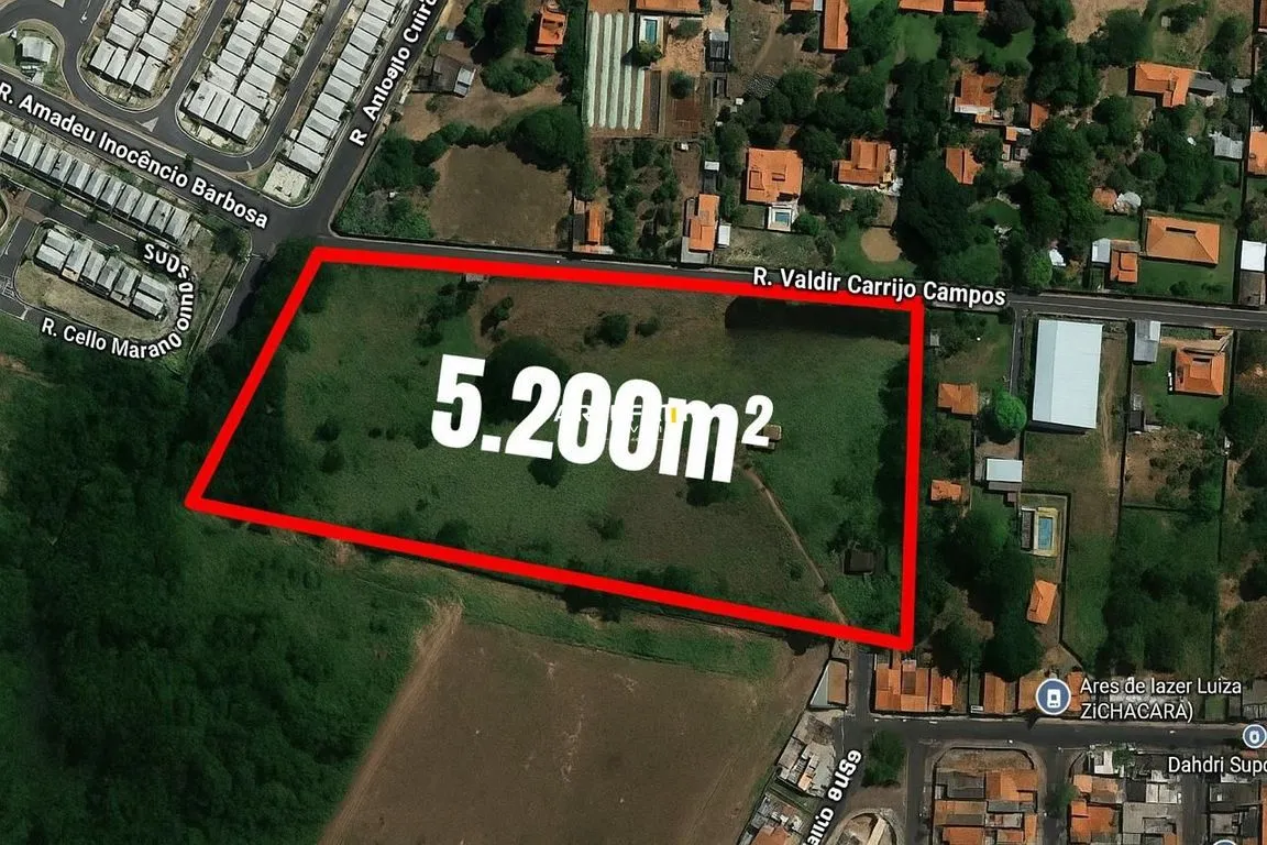 Chácara com 5200m2 no bairro Recanto Capitão Heliodoro Pinheiro