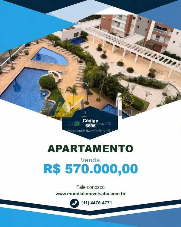 Foto do imóvel Apartamento à venda na Vila Homero Thon com lazer completo em Santo André
