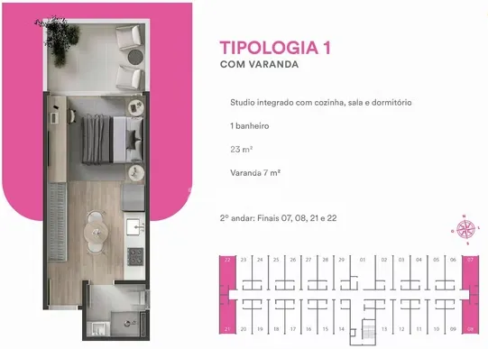 Imagem Entrada Facilitada e Parcelas Menores que o Aluguel l Studio de 22m² l Sem Varanda - Norte da Ilha, Florianópolis/SC