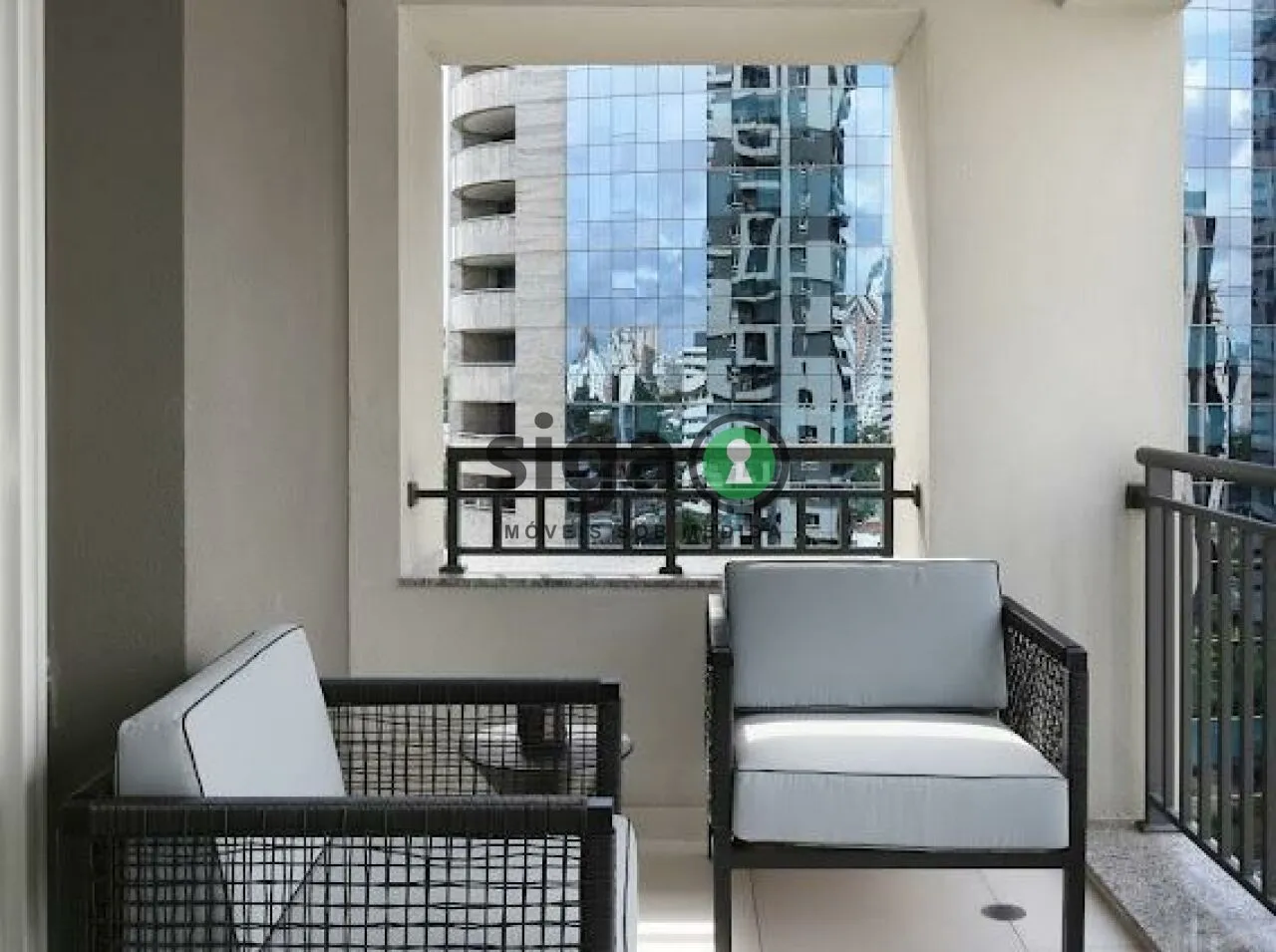 Imagem Studio com 64m², no Brooklin, com 1 quarto, 2 banheiros e 1 vaga, Mobiliado para Venda