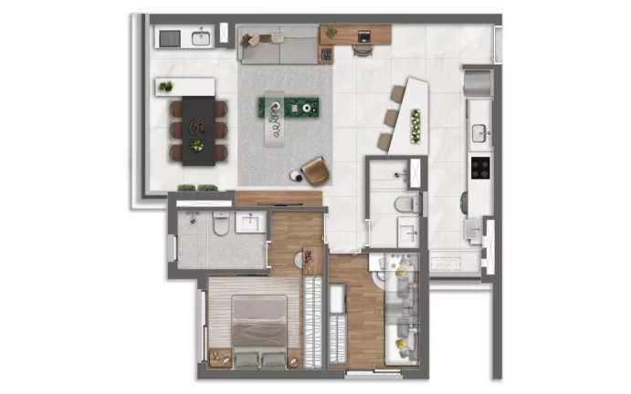 Imagem CAMINO ALTO DA BOA VISTA - YUNY - Studio de 32m² (NR), apenas 220 metros do metrô Alto da Boa Vista!