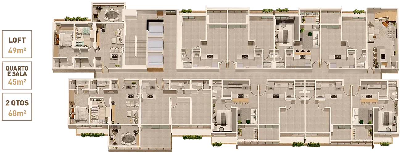 Imagem Apartamento com 2 Quartos à Venda, 68,56 m² em Mangabeiras - Maceió