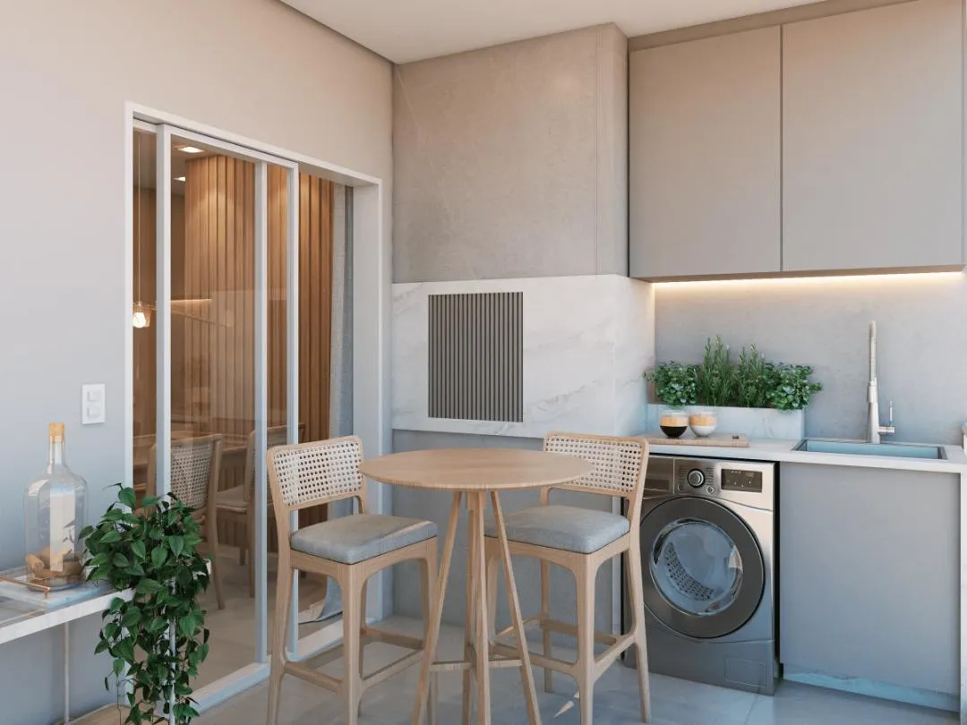 Imagem Apartamento em Construção com Churrasqueira na sacada no Bairro Cancelli, Cascavel - Venda