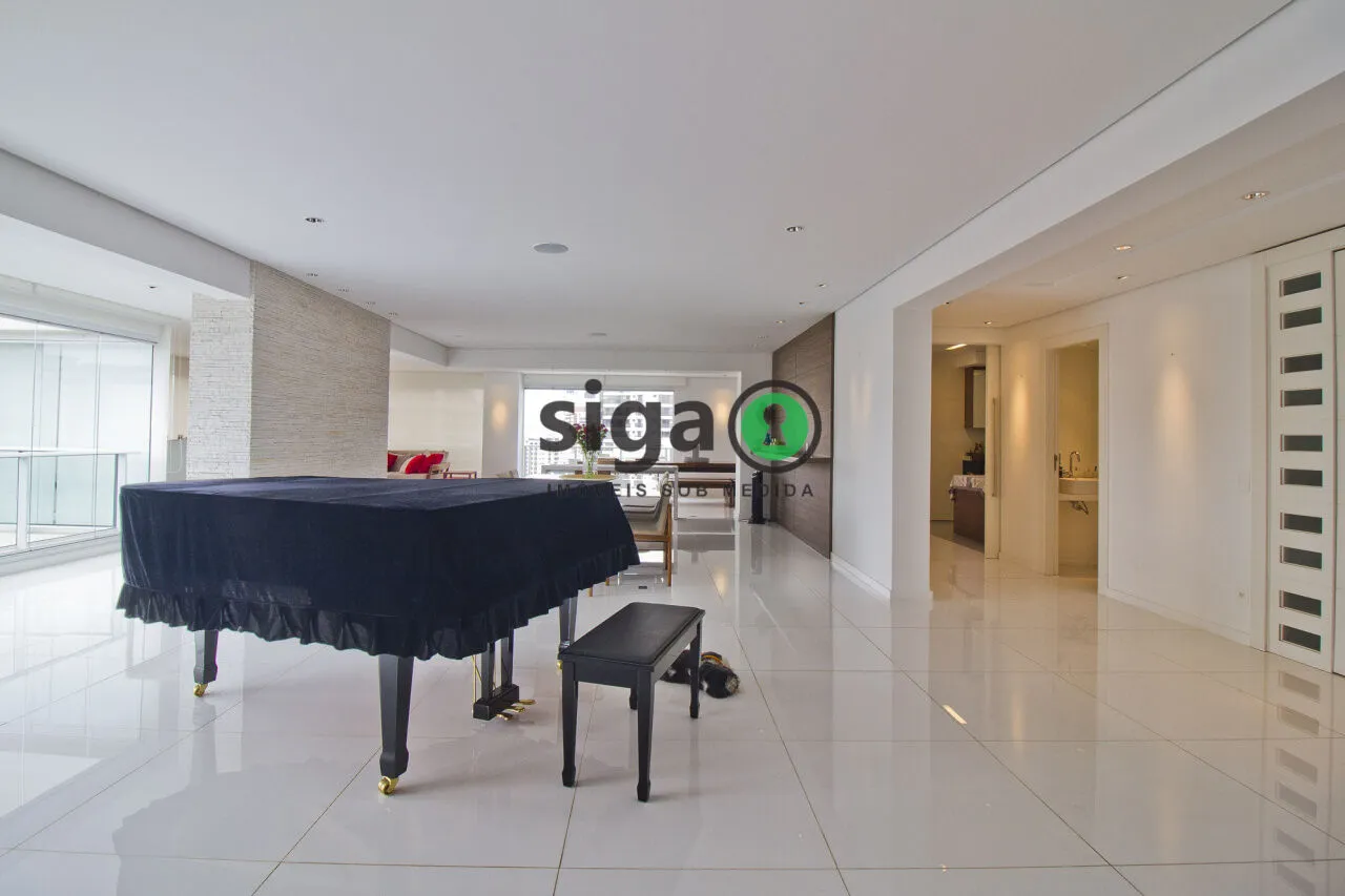 Imagem partamento De Luxo Mobiliado À Venda No Campo Belo | 442 m² | Andar Alto | 4 Suítes | 6 Vagas | Club