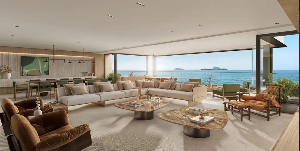 Imagem Mar Delfim Moreira 120 Apartamentos de Luxo no Leblon