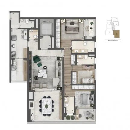 Imagem Apartamento com 2 Quartos à Venda, 110 m² em Jardim das Acácias - São Paulo