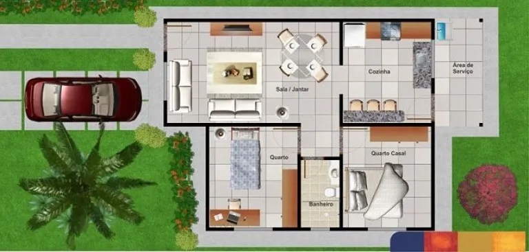Imagem Casa com 2 Quartos à Venda, 45 m² em São Francisco II - Senador Canedo