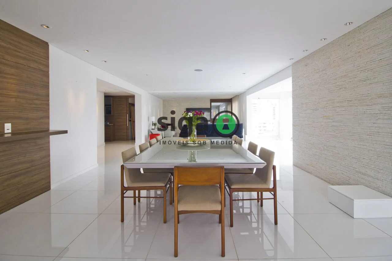 Imagem partamento De Luxo Mobiliado À Venda No Campo Belo | 442 m² | Andar Alto | 4 Suítes | 6 Vagas | Club