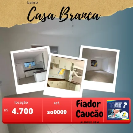 Alugo Sobrado Comercial em Santo André, Casa Branca