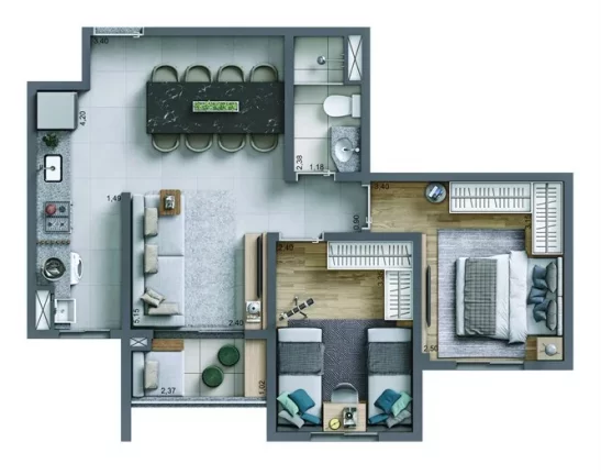 Imagem Apartamento à venda no bairro Rudge Ramos - São Bernardo do Campo/SP