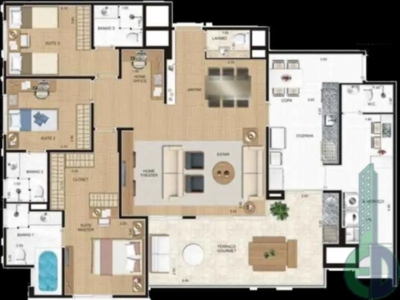 Imagem Apartamento à venda em São Caetano do Sul Sp, apartamento 4 quartos em São Caetano do Sul SP, alto padrão em são Caetano do Sul, apartamento 3 quarto