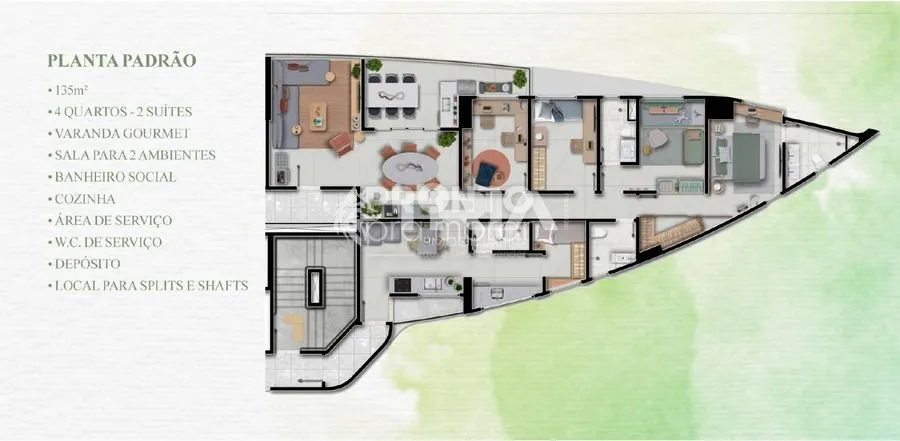 Imagem Apartamento de 4 quartos, 135m² no bairro Rosarinho, em Recife