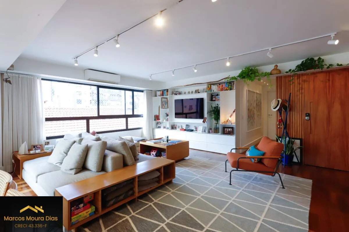 Imagem Apartamento com 3 suítes, Varanda Gourmet, 2 Vagas de Garagem no Sumaré. Edifício com Lazer e Portaria 24hs
