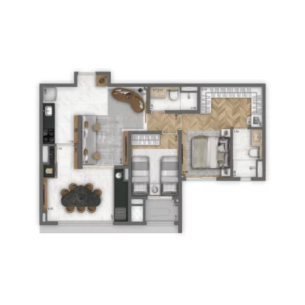 Imagem ARQ MOOCA by LIVING - CYRELA - Apto de 71m², 1 vaga de garagem e amplo lazer e rooftop!!
