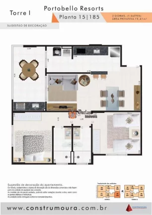Imagem Apartamento com 2 dormitórios à venda, 75,40 m² a partir de R$ 484.610, - Centro - Mongaguá/SP