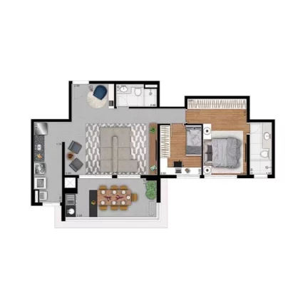 Imagem ASTRAL SAÚDE - TECNISA - Studio 30m² (NR), excelente localização, próximo à Estação Saúde do Metrô!