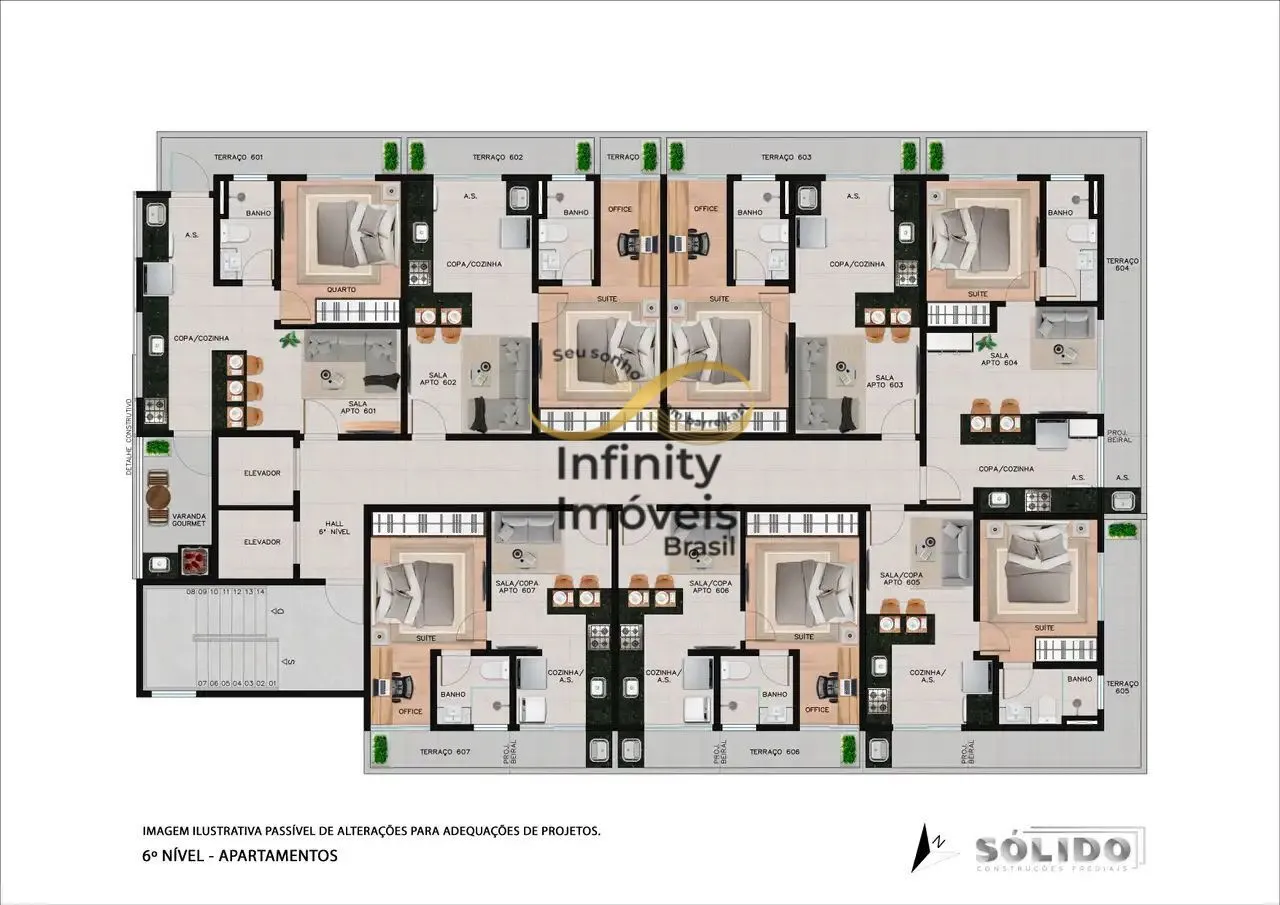 Imagem CEd. Concept One - Apartamento à venda no bairro Lourdes - Belo Horizonte/MG