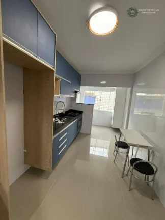 Imagem Apartamento com 2 dormitórios à venda, 85 m² por R$ 459.000 - Vila Guilhermina - Praia Grande/SP