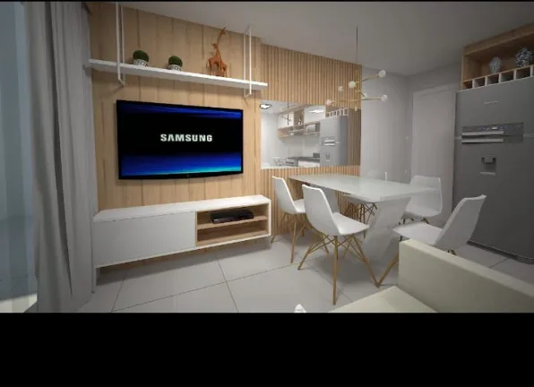 Imagem Flat com 1 Quarto para Alugar, 40 m² em Calhau - São Luís