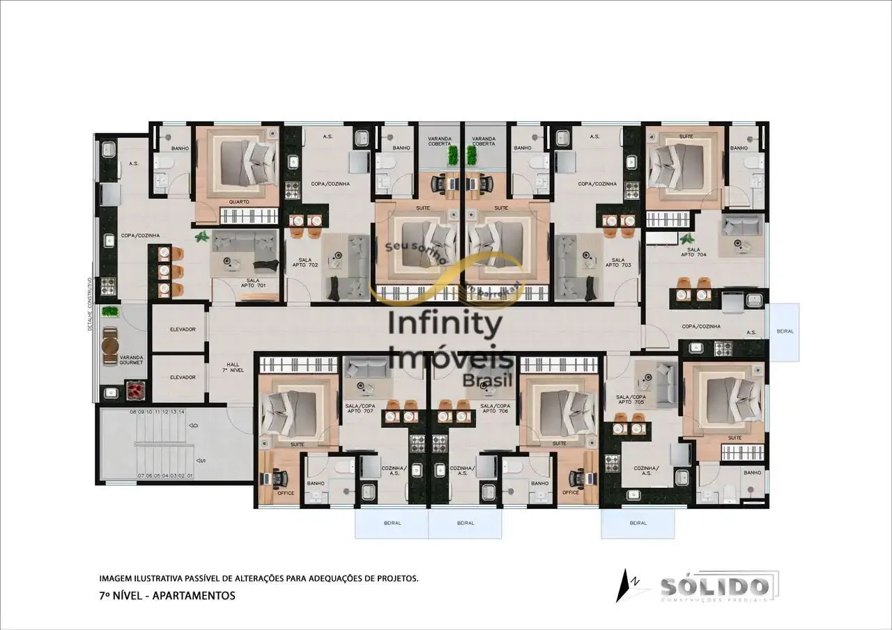 Imagem CEd. Concept One - Apartamento à venda no bairro Lourdes - Belo Horizonte/MG
