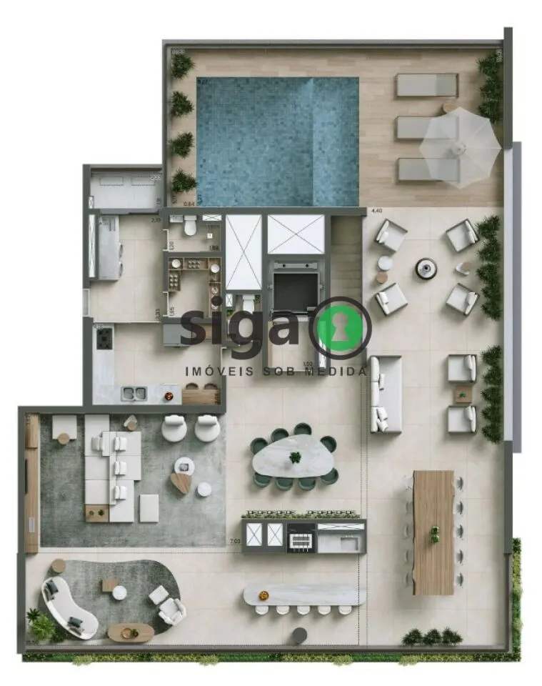 Imagem Cobertura Duplex para venda em Moema 04 suítes, São Paulo - SP
