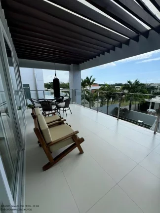 Imagem Casa de luxo em condomínio no coração de Camaçari-BA: 4 quartos, 4 suítes, 3 salas, 1 banheiro, 4 vagas de garagem, 306m² de área.