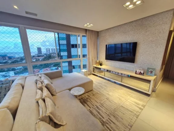 Imagem Apartamento de alto padrão com três suítes varanda gourmet vista mar a venda em Patamares