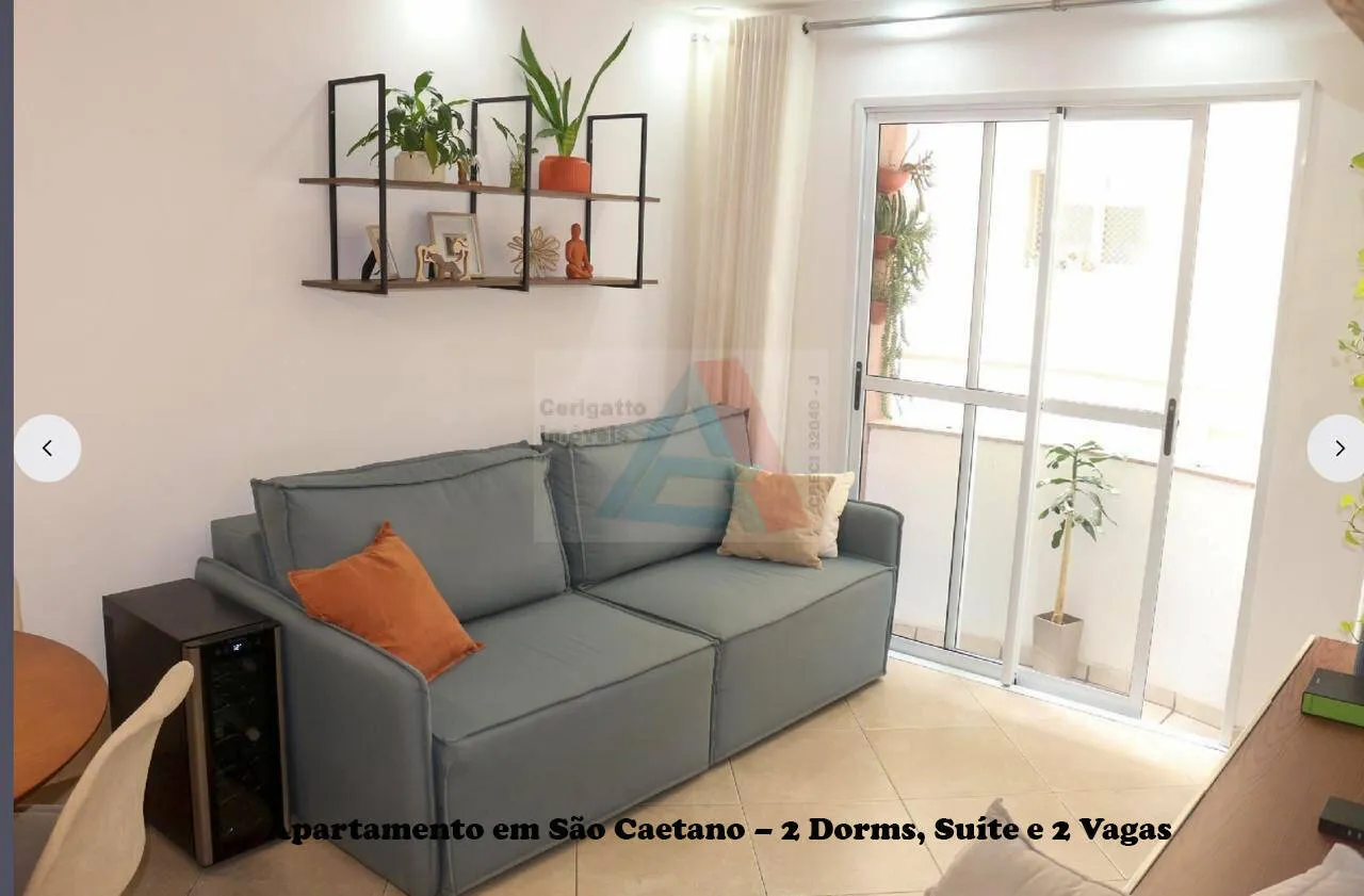 Imagem Apartamento em São Caetano - 2 Dorms, Suíte e 2 Vagas - Lazer completo