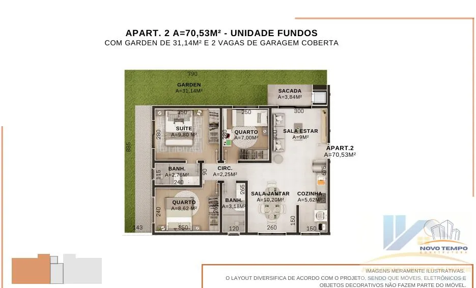 Imagem Apartamento para Venda em Curitiba, Boqueirão, 3 dormitórios, 1 suíte, 2 banheiros, 2 vagas