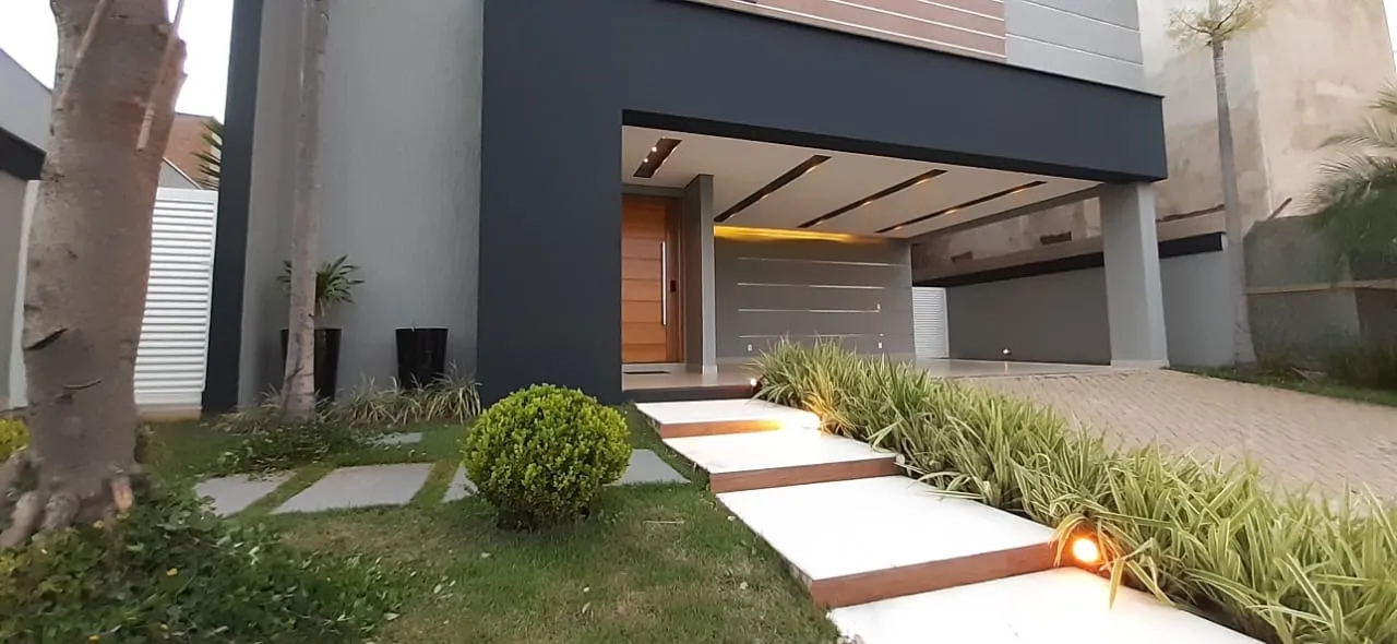 Imagem Casa de alto padrão no Alphaville Nova Esplanada, Votorantim, com 5 suítes, piscina e vista privilegiada, próxima ao Campolim e Shopping Iguatemi.