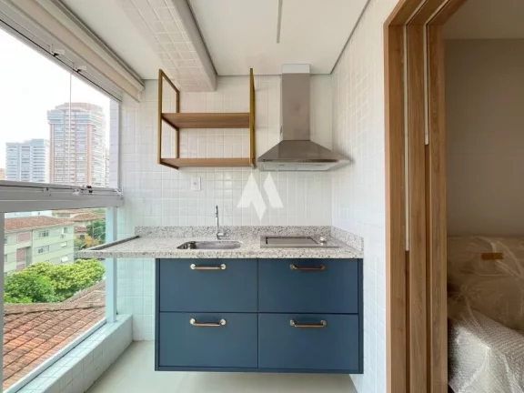 Imagem Apartamento 2 quartos, varanda gourmet e lazer à venda no Embaré em Santos/SP
