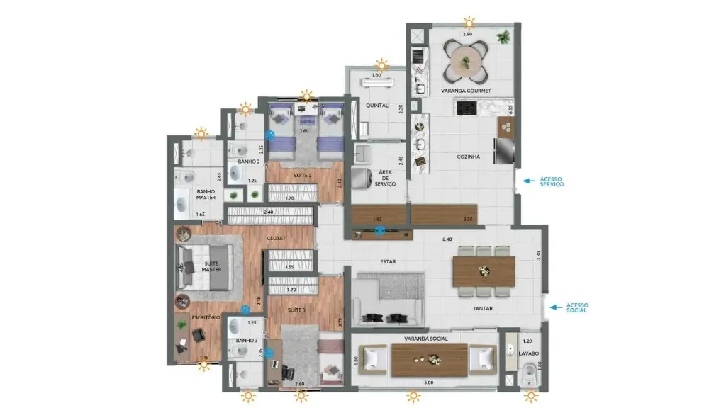 Imagem Comprar apartamento com 3 dormitórios em Jardim São Caetano São Caetano do Sul SP