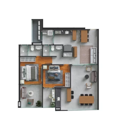 Imagem Lançamento Versatto Residence localizado a 3 quadras do mar.