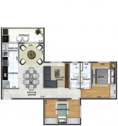 Imagem Apartamento com 3 Quartos à Venda, 67 m² em Mogi Moderno - Mogi das Cruzes