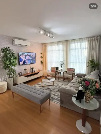 Imagem Apartamento mobiliado, pronto para morar, e area real de 183 m2 Vaga de Garagem escriturada do apartamento com área real de 34,22 m2.