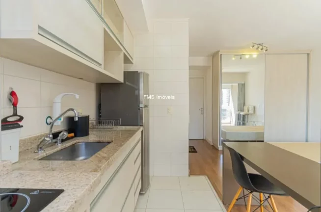 Imagem Studio para locação no Brooklin com 1 suíte, 1 banheiro, 1 vaga, 33m².