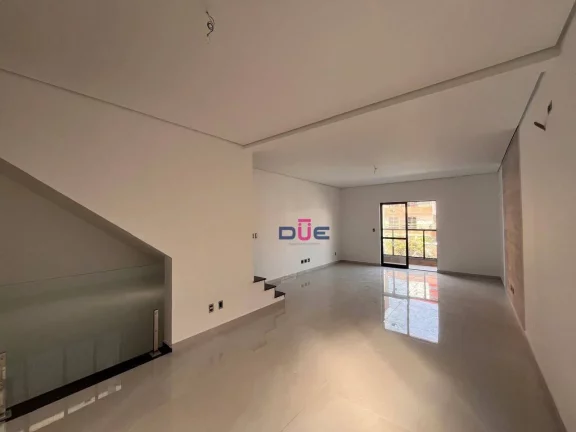 Imagem Sobreposta alta duplex com piscina, 3 suites e 2 vagas. Alto padrão no Boqueirão em Santos.