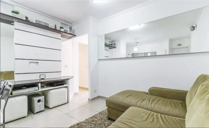 Imagem Apartamento 47M², 2Q, 1 Banheiro, 1 Vaga, Varanda, Espaço Gourmet, Piscina, Academia, Sauna.