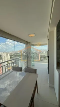 Imagem Apartamento com 82m², composto por 2 dormitórios, sendo 1 suite com ar condicionado, varanda goume...