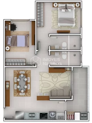 Imagem APARTAMENTO PERFEITO 2 QUARTOS 2 VAGA - LOCACAO - SAO JUDAS - ITAJAI/SC