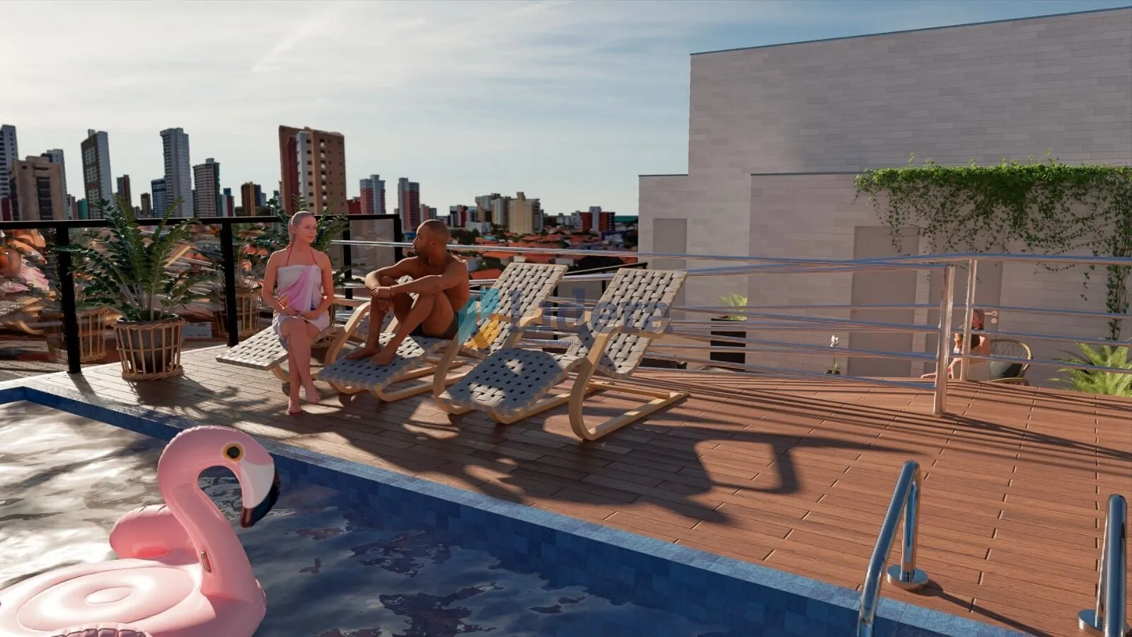 Imagem Apartamento térreo com área privativa - 68m²- 2 quartos - 1 suíte- Jardim Oceania, João Pessoa/PB