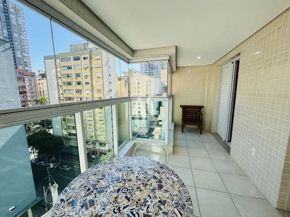 Imagem Apartamento para Locação com 2 dormitórios e 1 suíte - Gonzaga / Santos
