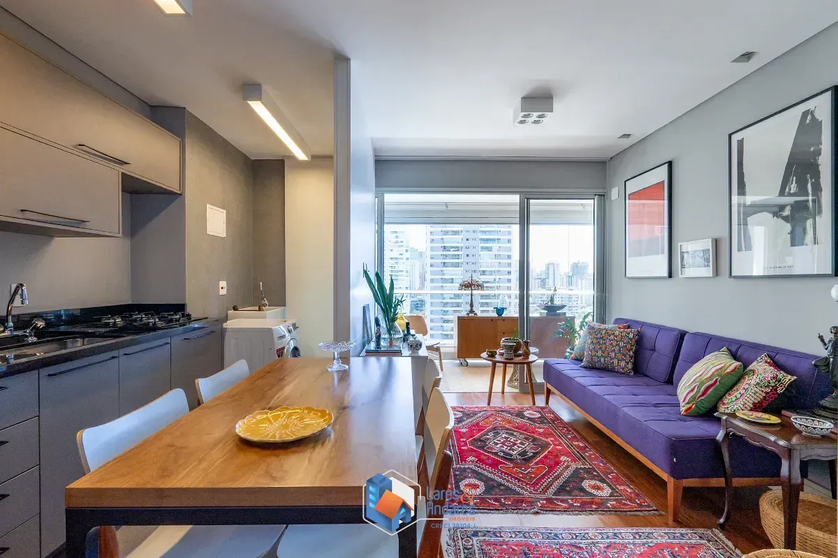 Foto do imóvel Apartamento para venda em Cidade Monções com 1 quarto, sendo 1 suíte, 48m² em Rua Michigan