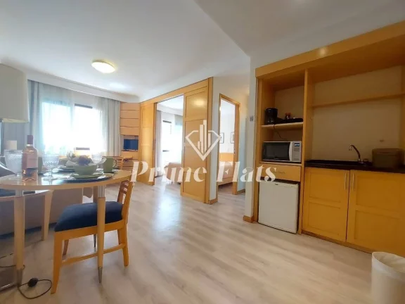 Imagem Flat disponível para locação no Green Place Ibirapuera, com 35m², 1 dormitório e 1 vaga