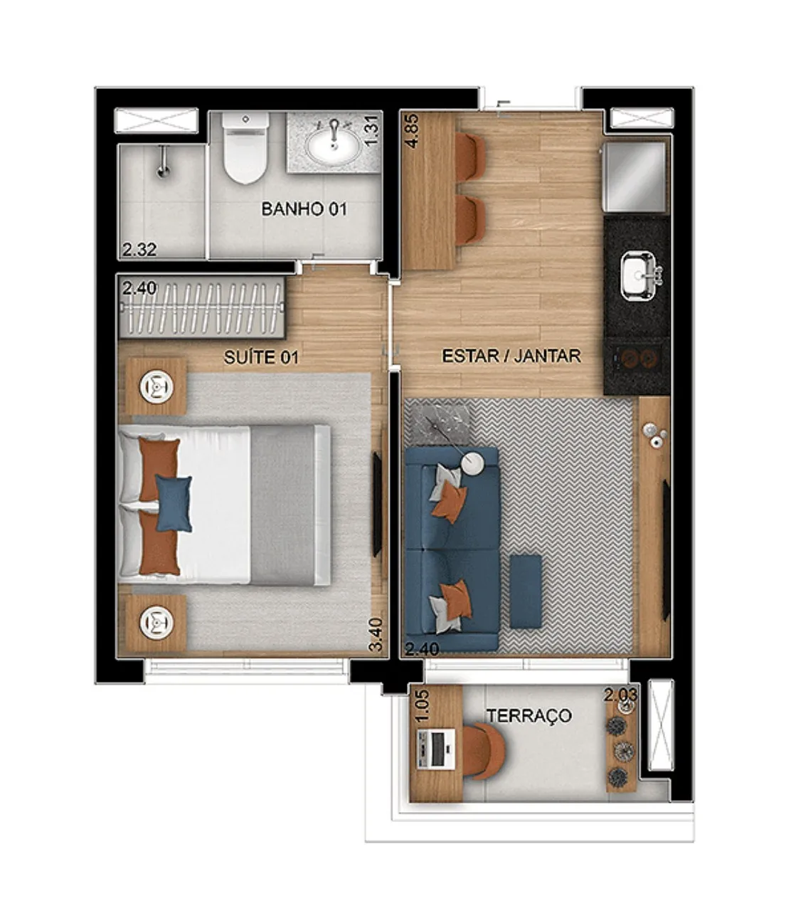 Imagem Apartamento com 2 quartos em Quarta Parada São Paulo SP, apartamento 2 dormitórios sp