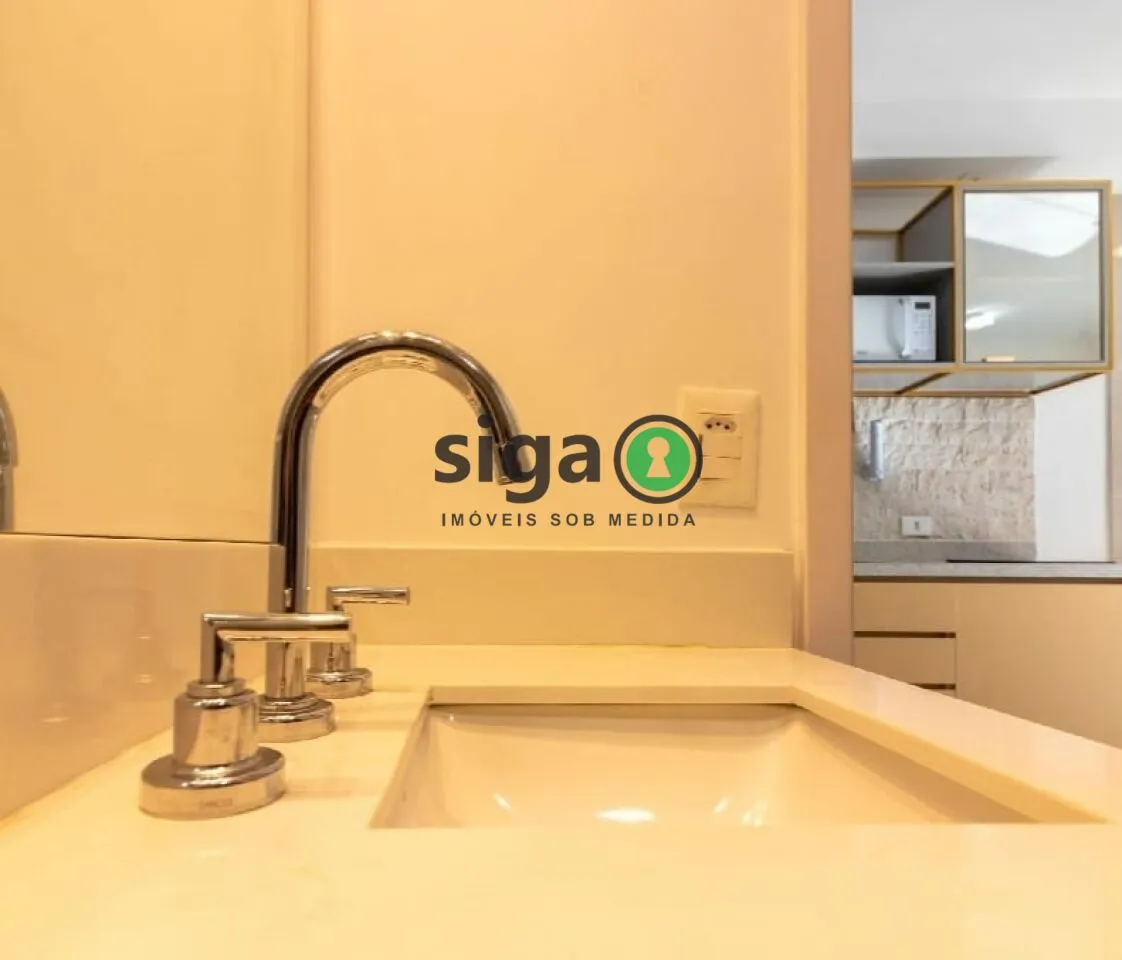 Imagem Apartamento 30m² para locação mobiliado, localizado em Moema.
