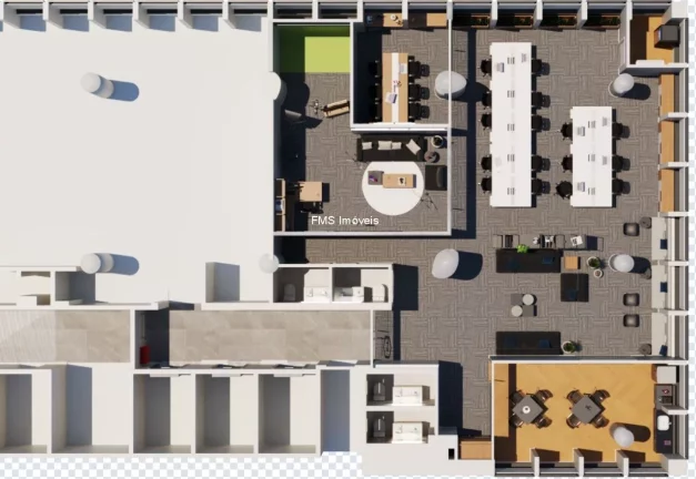 Imagem Conjunto comercial com 225m2 mobiliado na Av. Paulista.