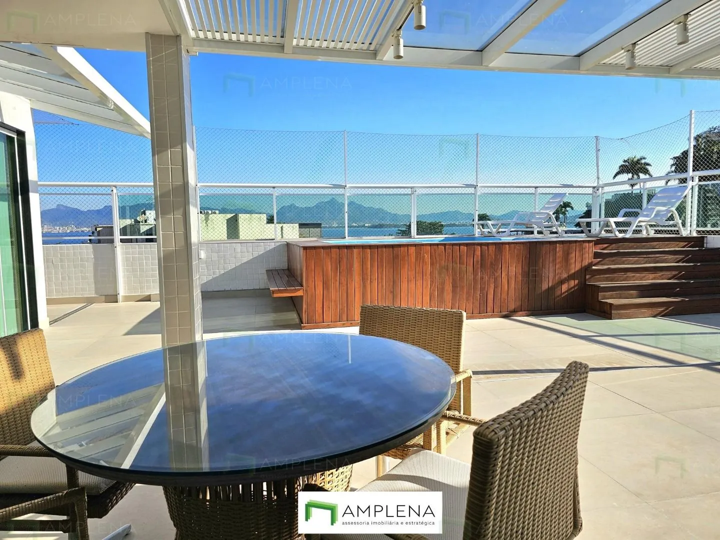 Imagem Cobertura Luxo 4 quartos (3 suítes) no Jardim Guanabara Ilha do Governador 400m², Varanda com Piscina, Sauna e Área gourmet completa com churrasqueira
