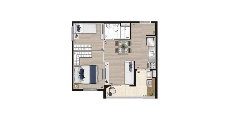 Imagem FORT ARICANDUVA - ECON - Aptos de 42m², com fácil acesso ao Terminal Vila Carrão!!