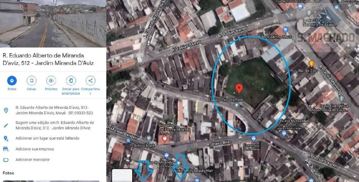 Imagem Terreno para Venda em Mauá / SP no bairro Jardim Miranda D`Aviz